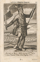 Stredoeurópsky grafik zo 17. storočia – Hunský kráľ Atila 