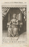 Stredoeurópsky grafik zo 17. storočia – Maria, XXVIII König in Hungarn 