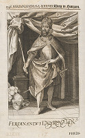 Stredoeurópsky grafik zo 17. storočia – Portrét Ferdinanda I. Habsburského 