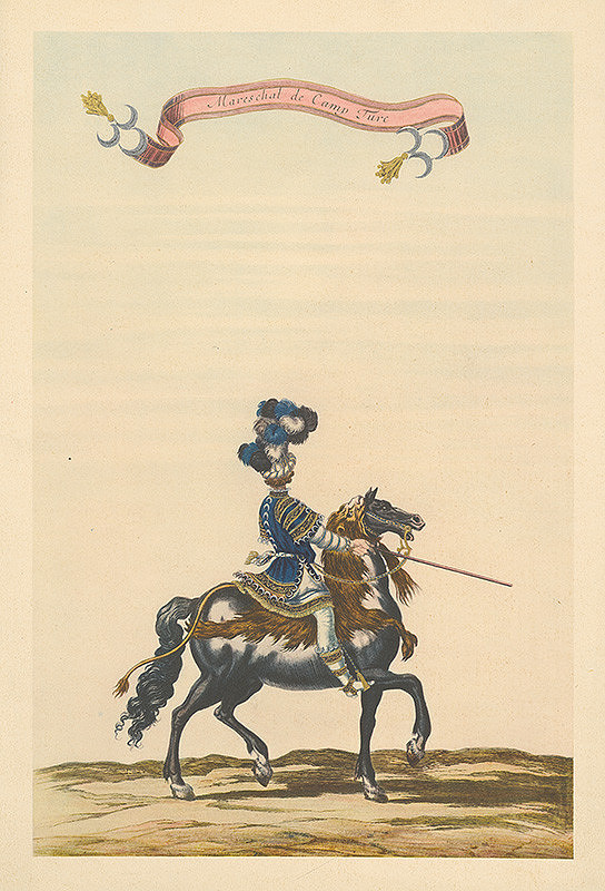 Stredoeurópsky grafik zo začiatku 18. storočia – Turecký jazdec