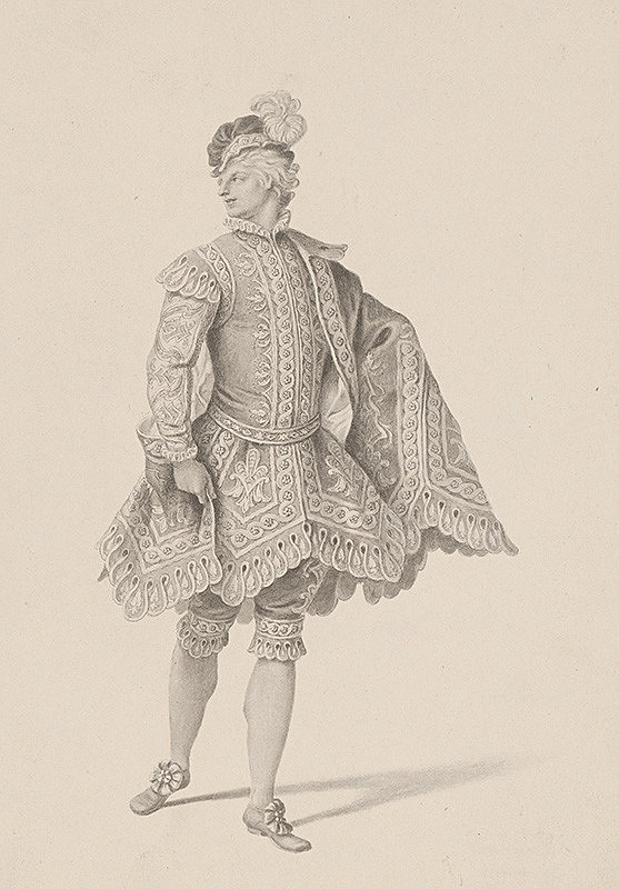Stredoeurópsky grafik z 19. storočia – Gavalier III.