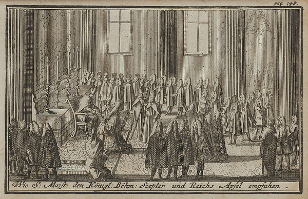 Nemecký grafik z 1. polovice 18. storočia – Korunovačný výjav V.