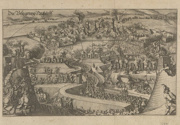 Neznámy autor – Nové Zámky, obliehanie v roku 1685. Z diela Thomas von Wiering 
