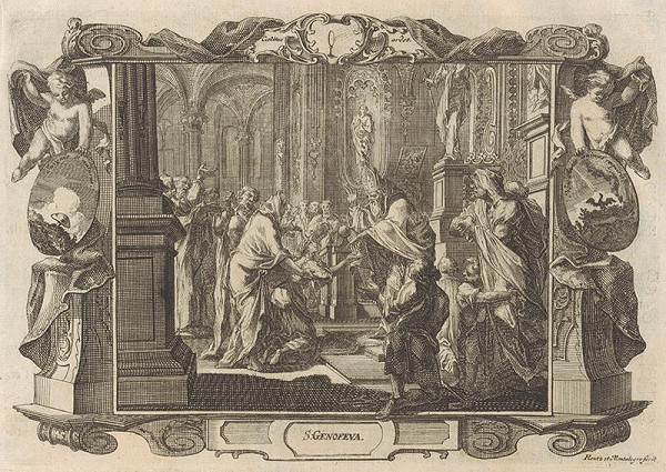 Michael Heinrich Rentz, Johann Daniel de Montalegre – Sľub svätej Genovévy
