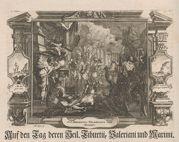 Michael Heinrich Rentz – Mučenie svätého Tiburtia, Valeriána a Maxima