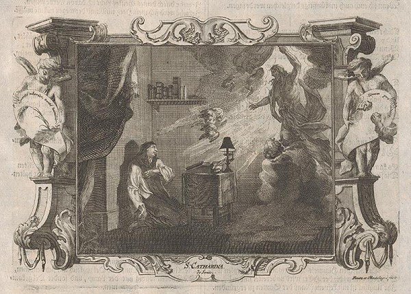 Michael Heinrich Rentz, Johann Daniel de Montalegre – Vízia svätej Kataríny Sienskej