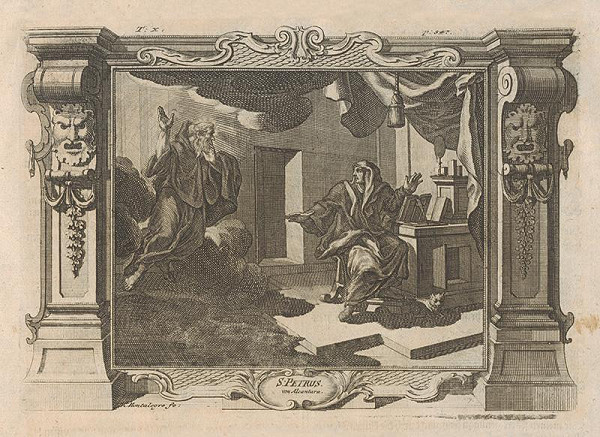 Michael Heinrich Rentz, Johann Daniel de Montalegre – Svätý Peter z Alkantary sa zjavuje svätej Terézii z Ávily