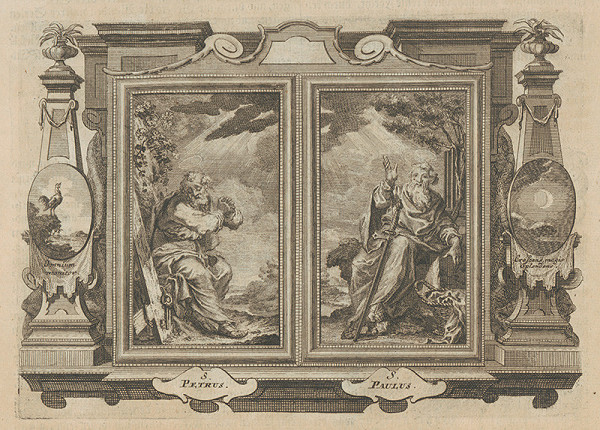 Michael Heinrich Rentz – Svätý Peter, apoštol. Svätý Pavol, apoštol. (diptych)