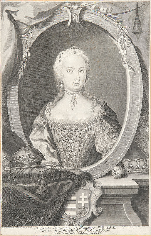 Franz Leopold Schmittner – Mária Terézia ako Uhorská kráľovná