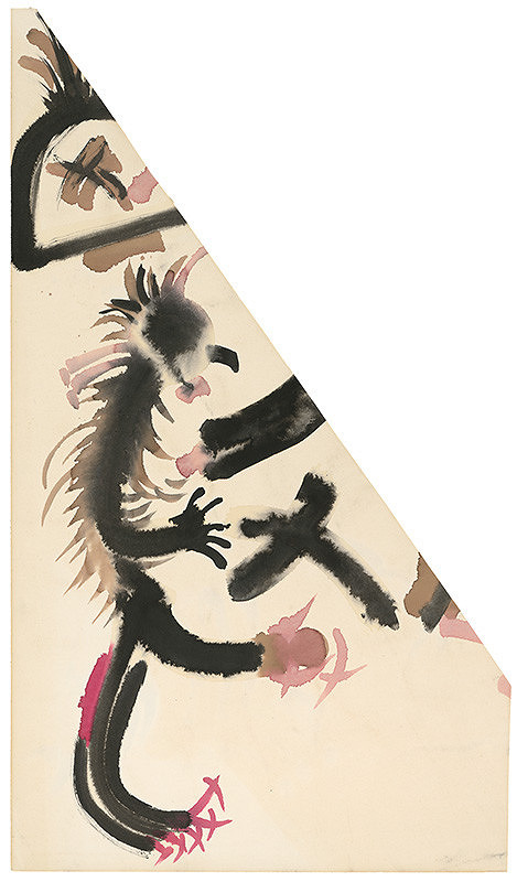 Karol Baron – Objekt - Gesticko-kaligrafický záznam ZEN BRÁNA 