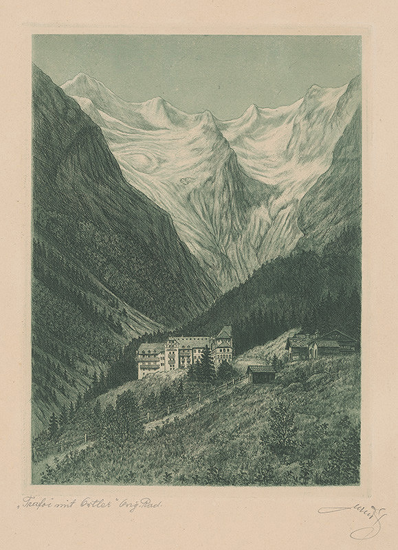 Stredoeurópsky grafik z 1. polovice 20. storočia – Alpská krajina