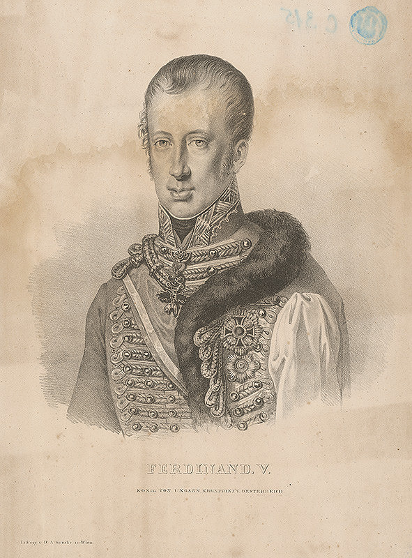 Adolf Friedrich Kunike – Portrét Ferdinanda V.