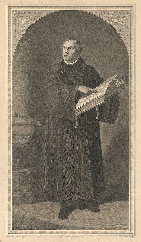Paul Barfus, Gustav König – Portrét Luthera