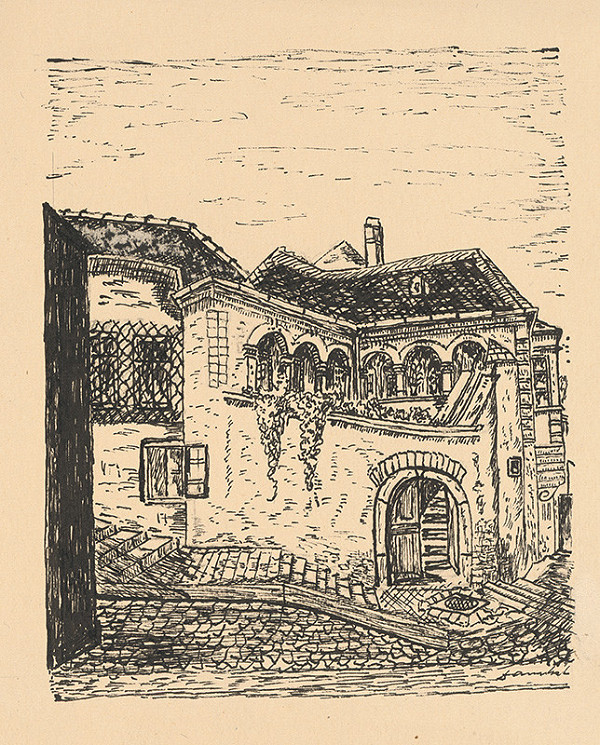 Stredoeurópsky grafik z 1. polovice 20. storočia – Zámocké schody