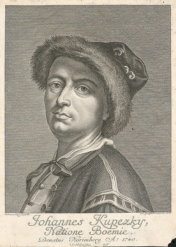 Johann Gottfried Seutter, Ján Kupecký – Autoportrét Kupeckého 