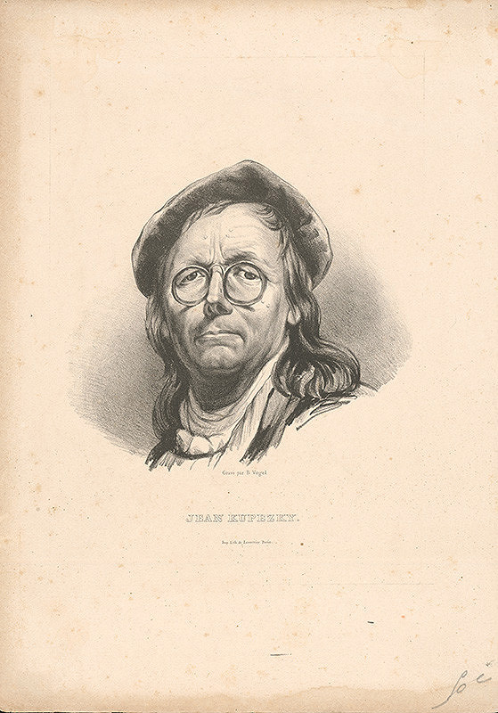 Bernhard Vogel, Ján Kupecký, Lemercier – Autoportrét Jána Kupeckého