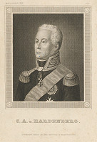 Stredoeurópsky grafik z 19. storočia – Portrét C.A.von Hardenberga 