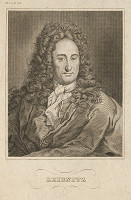 Stredoeurópsky grafik z 19. storočia – Portrét Leibnitza 