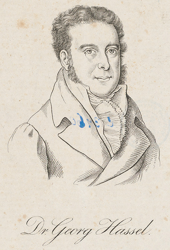 Stredoeurópsky grafik z 19. storočia – Portrét Dr. Juraja Hassela