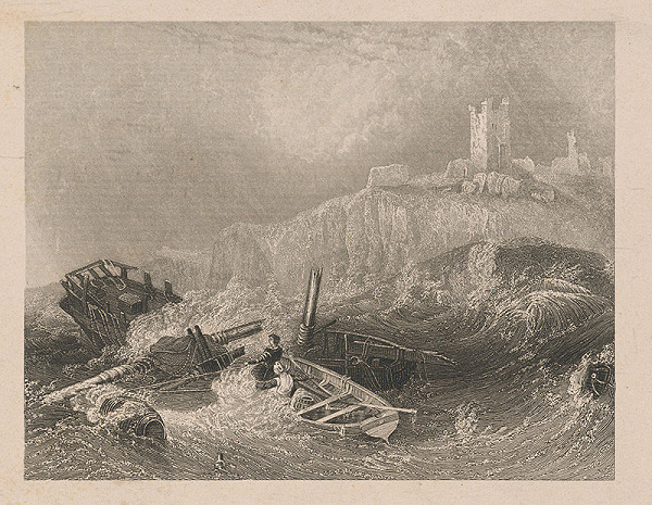 Stredoeurópsky grafik z 19. storočia – Stroskotanie 