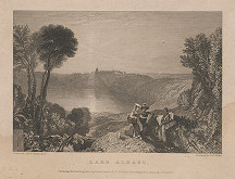 William Joseph Mallord Turner, Robert Wallis – Jazero Albano 