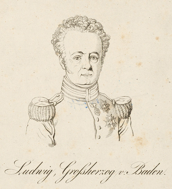 Stredoeurópsky grafik z 19. storočia – Portrét vojvodu v.Baden