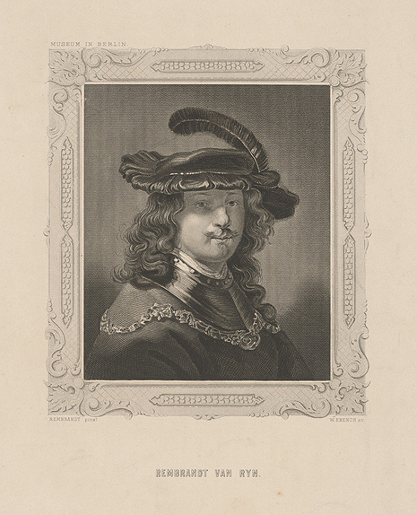 William French, Rembrandt van Rijn – Portrét Rembrandta van Rijna