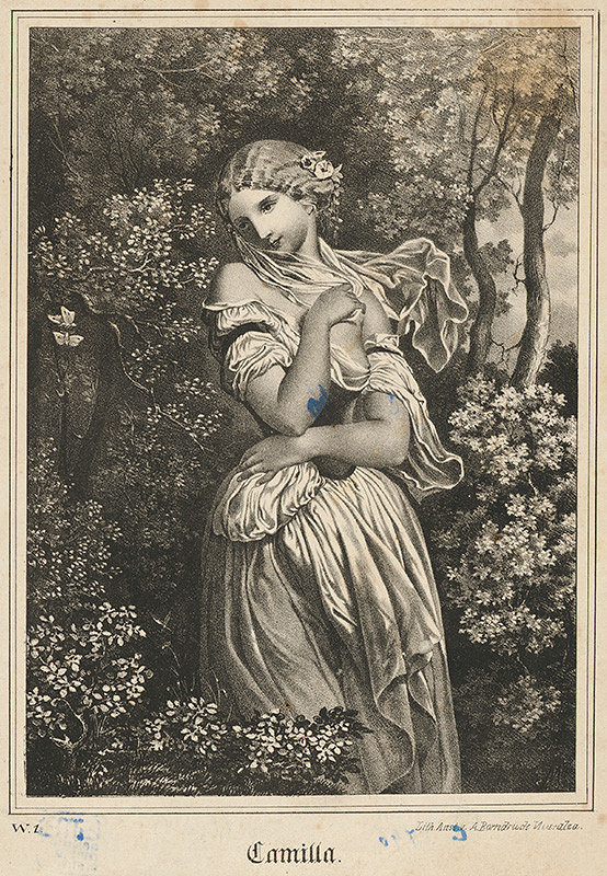 Nemecký grafik z 19. storočia – Camilla