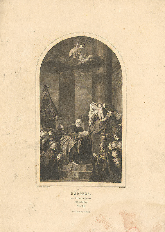 Jaquemont, Titian – Madona so svätcami a členmi rodiny Pesaro