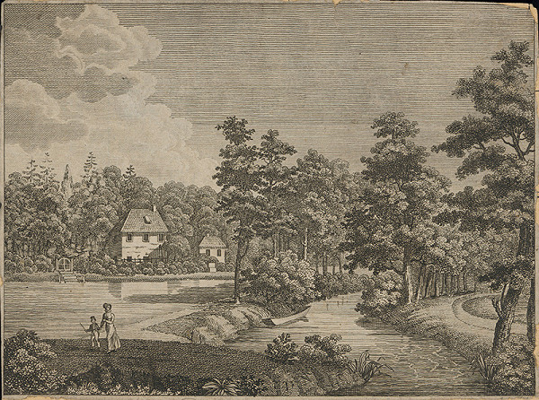 Stredoeurópsky grafik z 19. storočia – Záhrada vo Weimare 