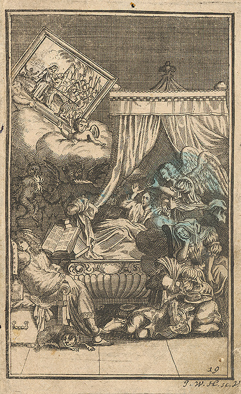 Stredoeurópsky grafik z 18. storočia – Umieranie 