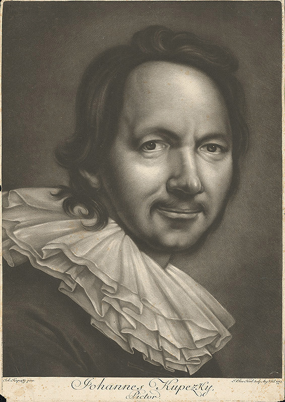 Ján Kupecký, Johann Elias Haid – Autoportrét Jána Kupeckého
