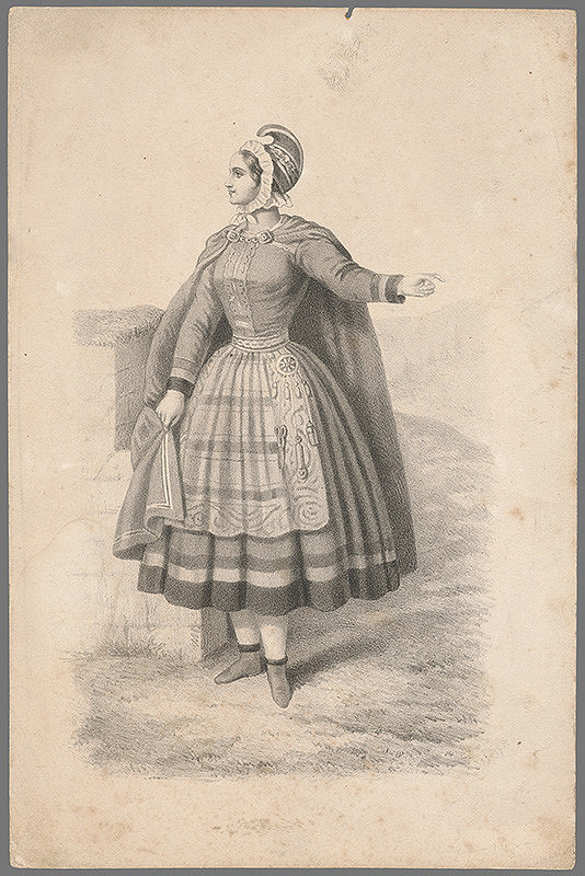 Stredoeurópsky grafik z 19. storočia – Portrét ženy
