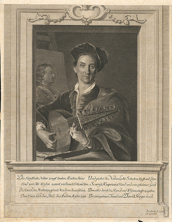 Johann Friedrich Rosbach, Ján Kupecký – Portrét maliara Davida Hoyera z Lipska