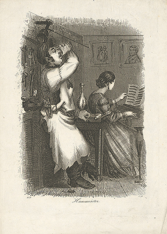 Stredoeurópsky grafik z 19. storočia – Domovník