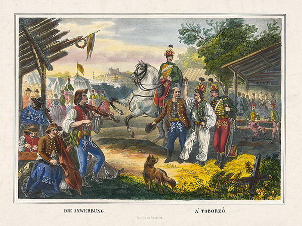 Stredoeurópsky grafik z 2. polovice 19. storočia – Verbovná pieseň