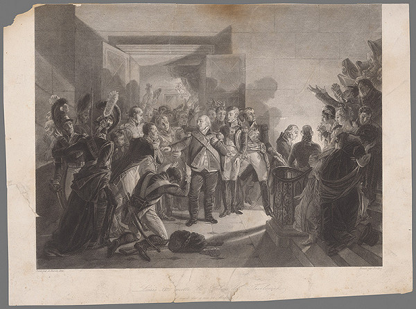 Baron Gross – Ľudovít XVIII. opúšťa Tuilerijský palác 