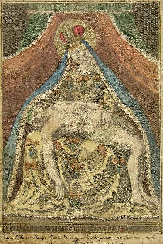 Stredoeurópsky grafik – Socha Sedembolestnej Panny Márie v Šaštíne (Pieta Šaštínska) 