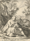 Hendrick Goltzius, Jacob Matham – Odpočinok na úteku do Egypta 