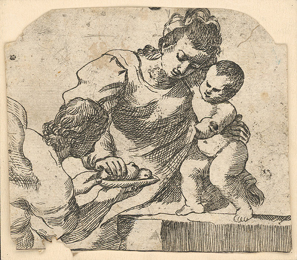 Stredoeurópsky grafik zo 17. storočia – Madona s dieťaťom