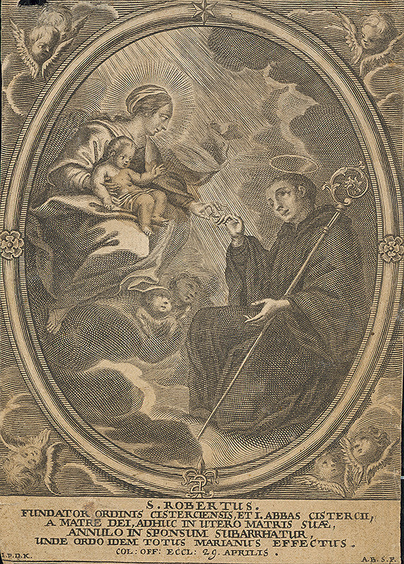 Stredoeurópsky grafik z 18. storočia – Sv. Robertus