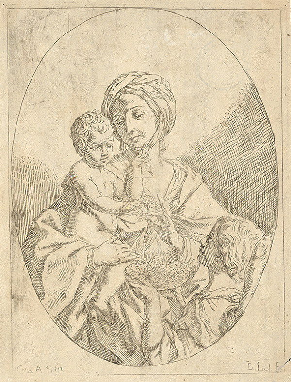 Lorenzo Loli, Giovanni Andrea Sirani – Mária s dieťaťom