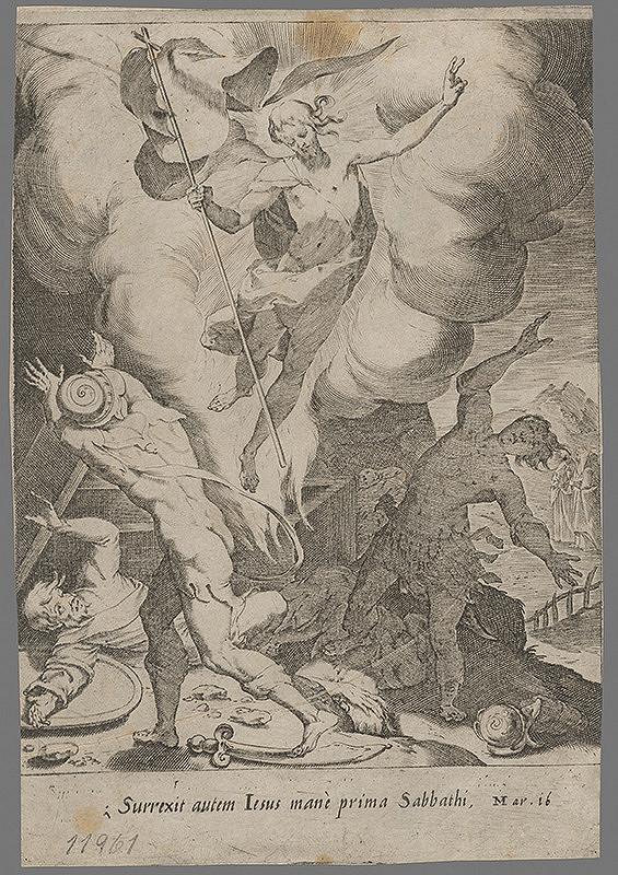 Stredoeurópsky grafik zo 17. storočia – Vzkriesenie Krista