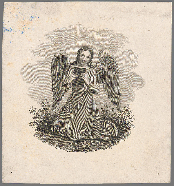 Stredoeurópsky grafik z 19. storočia – Modlitba anjela