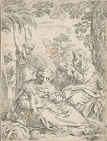 Guido Reni, Simone Cantarini – Odpočinok na úteku do Egypta 