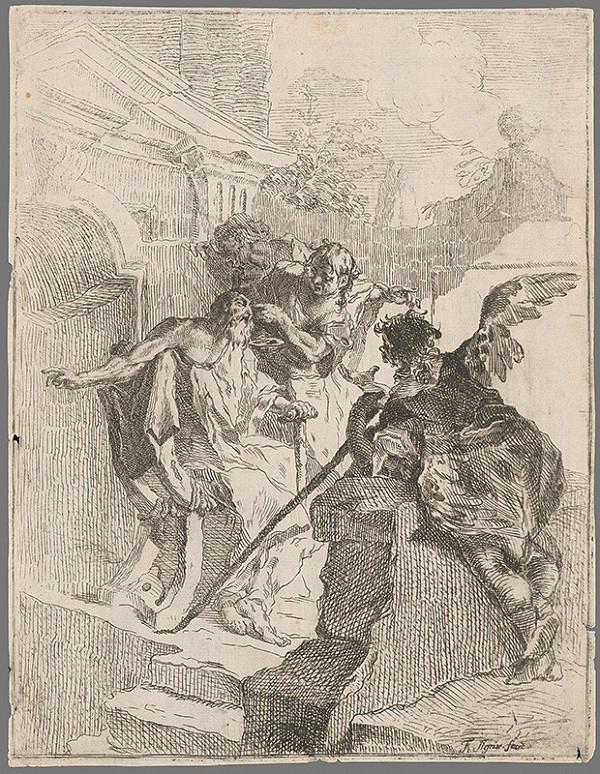 Franz Sigrist st. – Slepý Tobiáš a anjeli 