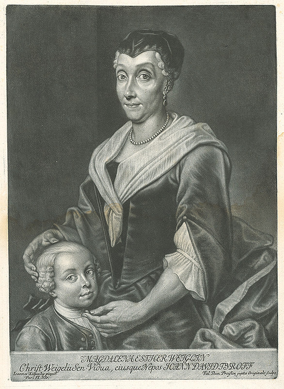 Valentin Daniel Preissler, Ján Kupecký – Magdalena Esther Weiglin so synom