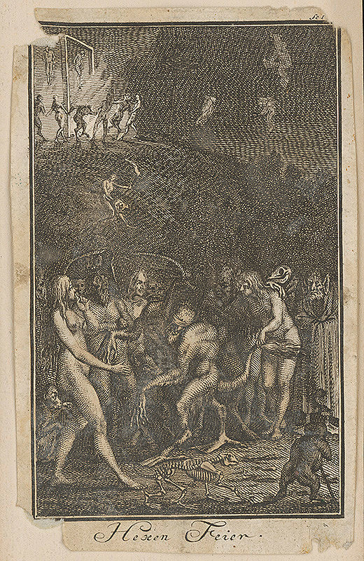 Stredoeurópsky grafik z 18. storočia – Slávnosť stríg