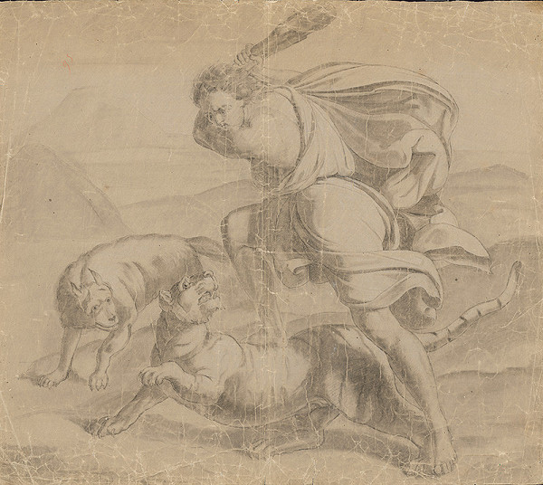 Stredoeurópsky grafik z 19. storočia – Víťazstvo Herkulesa