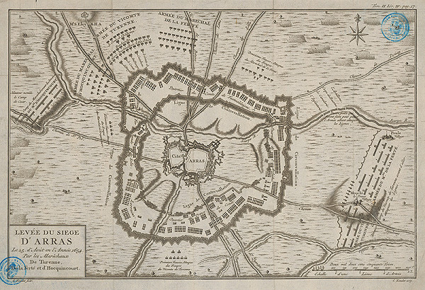 G. Kondet, C. Kondet – Pôdorys mesta a opevneia Arrasu